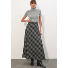 Shopping Shop Ekose Uzun Etek Antrasıt