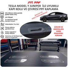 Fit PPF Tesla Model Y 2025 Ile Uyumlu Hazır Kesim Kapı Kolu Kaplamaları 210 Mikron Ppf Tpu Şeffaf Boya Koruma Filmi