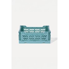 Aykasa 261710 Teal Katlanabilir Kasa 26 x 17 x 10 cm %100 Kopolimer Dayanıklı Özellik