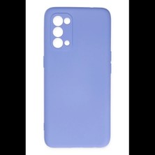 Varsoph Oppo Reno 5 Kılıf Nano Içi Kadife Silikon - Lila