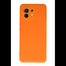 Varsoph Xiaomi Mi 11 Kılıf Nano Içi Kadife Silikon - Turuncu