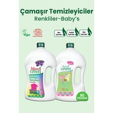 2'li Set Organik Bebek Çamaşır Deterjanı-Organik Çamaşır Deterjanı Renkliler (1500 ml x 2)