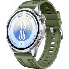 Sneezy Huawei Watch Gt7 46MM ile Uyumlu Metal Tokalı Dikiş Detaylı Şık Dokuma Silikon Kordon