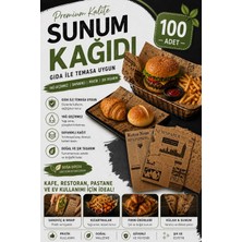Plastmarket 100 Adet Vintage Gazete Desenli Sunum Kağıdı | Yağ Geçirmez Servis Kağıdı | Hamburger Sandviç Fast Food Servis Kağıdı | Karışık Desen