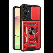 Varsoph Samsung Galaxy A05S Kılıf Pars Lens Yüzüklü Silikon - Kırmızı