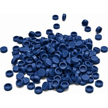 HAMMEN 1x1 Round Tile Yuvarlak Karo Parça, Dark Blue (Koyu Mavi) – 100 Adet