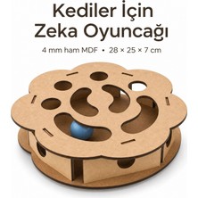 Algwood Kediler Için Zeka Kutusu | Çiçek Formlu Geniş Avlanma Oyuncağı