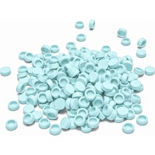 HAMMEN 1x1 Round Tile Yuvarlak Karo Parça, Light Aqua (Su Mavisi) – 100 Adet