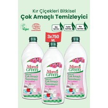 3'lü Set Mom's Green Bitkisel Çok Amaçlı Temizleyici Kır Çiçekleri Eco (3 Adet x 750ML)