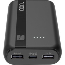 Cellularline Cellularlıne 12W x 2  10.000 Mah Powerbank - Siyah