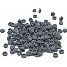 HAMMEN 1x1 Round Tile Yuvarlak Karo Parça, Dark Bluish Gray (Koyu Mavimsi Gri) – 100 Adet