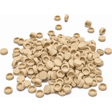 HAMMEN 1x1 Round Tile Yuvarlak Karo Parça, Tan (Bronz) – 100 Adet