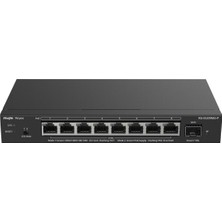 Ruijie Ruıjıe Reyee RG-ES209MG-P 8 Port 10/100/1000/2500 Mbps RJ45 Poe+ 130W Poe+ 1X10G Sfp+ Yönetilebilir Switch