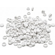 HAMMEN 1x1 Round Tile Yuvarlak Karo Parça, White (Beyaz) – 100 Adet