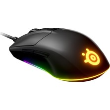 SteelSeries Rival 3 RGB Oyuncu Mouse 8500 DPI Kablolu Oyun İçin Tasarlandı