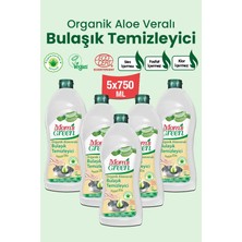 5'li Set Bitkisel Bulaşık Temizleyici Aloe Vera - Eco (5 Adet x 750 Ml)