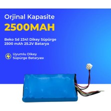 Beko Sd 2341 Dikey Süpürge 2500 mAh  25,2 V Batarya – Orjinal Uyumlu Uzun Ömürlü, Yüksek Performans Pil