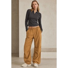 Madmext Camel Paraşüt Jogger Kadın Pantolon MG1726
