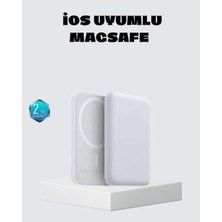 Magsafe 15W Kablosuz Hızlı Şarj, Lightning Girişli Taşınabilir Batarya