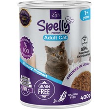 Spelly Yetişkin Kedi Yaş Maması Balıklı 400 gr x 12 Adet