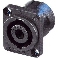 Neutrik Nl4Mp Spekon Şase 4 Pin Güvenli Kilitleme ve Hava Geçirmez Tasarım ile Dayanıklı