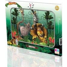 Ks Puzzle MG704 Madagascar Çocuk-Frame Puzzle 24 Parça 24X34 cm