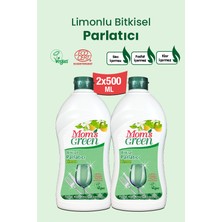 Mom's Green Bitkisel Limonlu Bulaşık Makinesi Parlatıcısı 2'li Set (2 x 500 ml) Vegan Özellikli