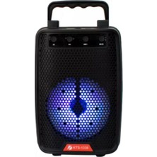 Koçak Elektronik Karaoke KTS-1338 Kablosuz Taşınabilir Bluetooth Hoparlör Siyah 3 inç Sürücü ile
