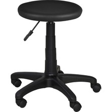 Tomar Dönebilir Ofis Koltuğu Siyah Kumaş Oturma Yüzeyi ile Tekerlekli Ergonomik Tasarım