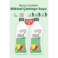 2'li Set Mom's Green  Bitkisel Çamaşır Suyu- Beyaz Çiçekler Eco 2 x 750 ml