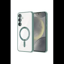 Varsoph Samsung Galaxy S24 Kılıf Kross Magneticsafe Kapak - Koyu Yeşil