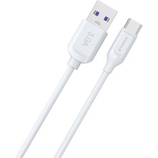 Syrox C111 Type-C Data ve Hızlı Şarj Kablosu 2 mt 3.0A 18 w Beyaz Universal Uyumlu