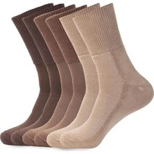 Modern Comfort Kahverengi Bambu Diyabetik Şeker Çorabı