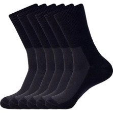 Modern Comfort Siyah Bambu Diyabetik Şeker Çorabı