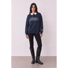Quzu 27KSWT02528 Sweatshirt Lacivert
