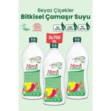 3'lü Set Mom's Green Bitkisel Çamaşır Suyu - Beyaz Çiçekler Eco