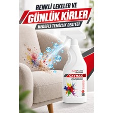 Karpaks Oxymax Leke Sökücü Sprey 750 ml Aktif Oksijen Gücü Halı Koltuk Kumaş ve Araç Içi Döşeme Temizleyici