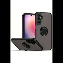 Varsoph Samsung Galaxy A05S Kılıf Montreal Yüzüklü Silikon Kapak - Siyah