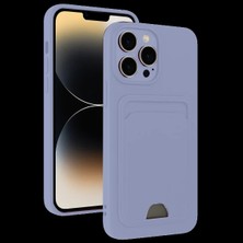 Varsoph Apple iPhone 13 Pro Max Kılıf Kelvin Kartvizitli Silikon - Lila