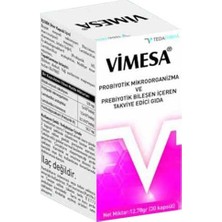 Tedafarma Vimesa 30 Kapsül Probiyotik ve Prebiyotik Bileşenler İçeren Takviye Edici Gıda