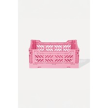 Aykasa 261710 Minibox Baby Pink Katlanabilir Kasa 26 x 17 x 10 cm Dayanıklı ve Estetik Depolama