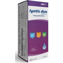 Nbt Life İyotic Duo Damla 50 ml Türkiye Menşeli İyot ve Selenyum İçeren Takviye Edici Gıda