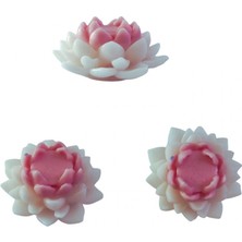 Depposite Silikon 3D Dekoratif Nilüfer Çiçeği Model Kalıp Sabun, Taş Tozu, Mum ve Beton Kalıbı 9.3x3.8 cm
