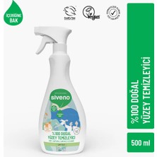 Siveno %100 Doğal Yüzey Temizleyici Bitkisel Arındırıcı 500 ml Şeffaf Vegan Formül