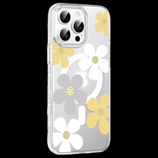 Varsoph Joko Apple iPhone 15 Pro Max Floral Magsafe Kapak - Sarı