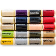 Texart Art Of Sewing Altın Yaprak Renkli Polyester Dikiş Ipliği – 100 Metre(20 Adet)
