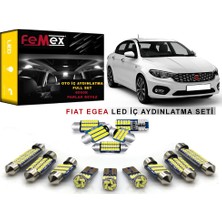 Femex Fiat Egea LED İç Aydınlatma Ampul Seti Parlak Beyaz 12V Uyumlu Kablo ile