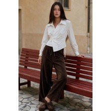 Quzu 24K71211 Pantolon Kahverengi