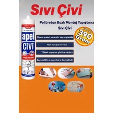 FREKANS Pu Sıvı Çivi Montaj Kiti Silikon 390 Gr.