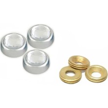 FREKANS Metal Vida Kapama Zamak 13 mm Kristal Taşlı ( 10 Adet ) Vida